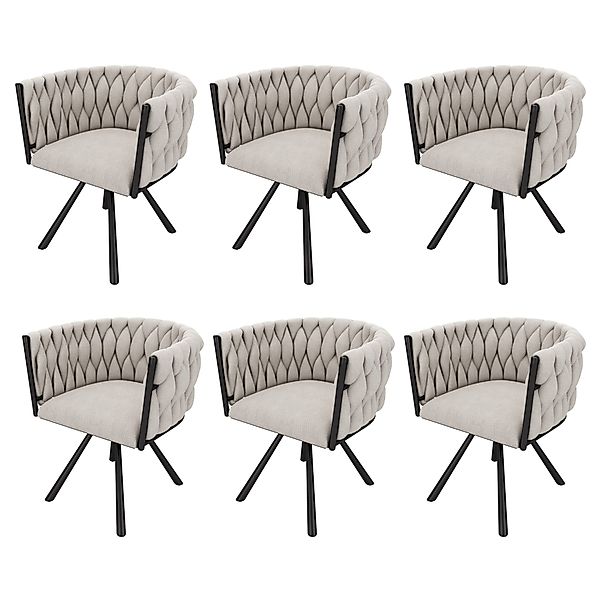 HAUSS SPOLE Esszimmerstuhl 6er set Drehstuhl günstig online kaufen