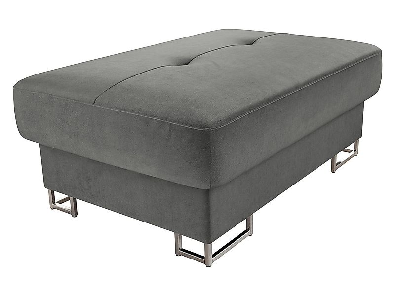 MIRJAN24 Polsterhocker Cotere, Metallfüße in der Farbe Silber (Höhe: 9 cm) günstig online kaufen