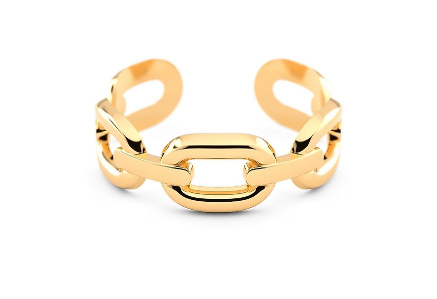 THIORA Fingerring Offener Damen Ring, Kettenglieder, Gliederkette, Edelstah günstig online kaufen