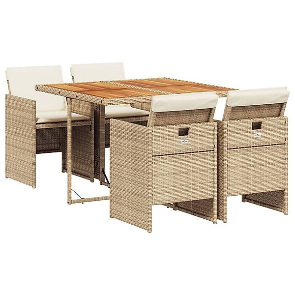 vidaXL Garten-Essgruppe 5-tlg. Garten-Essgruppe mit Kissen günstig online kaufen