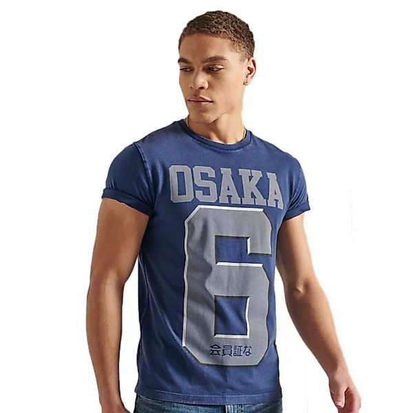 Superdry Osaka Kurzarm T-shirt S Atlantic Navy günstig online kaufen