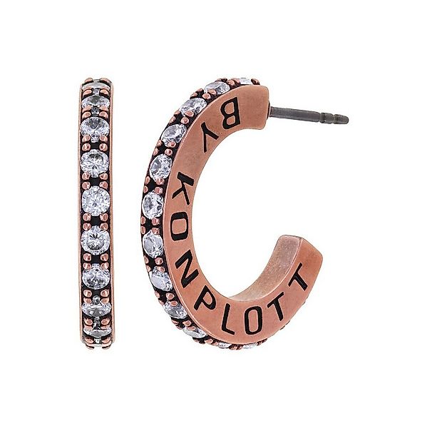 KONPLOTT Paar Ohrstecker Konplott: kleine Dreiviertelcreole Daily Glam günstig online kaufen