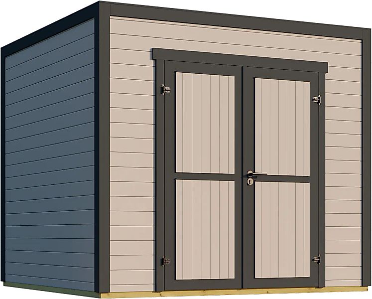 Nordic Holz Gartenhaus "Fynn 1,5", kleiner stilvoller Schuppen mit Flachdac günstig online kaufen