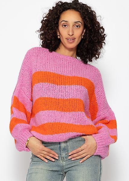 SASSYCLASSY Strickpullover Pullover mit Streifenmuster in günstig online kaufen