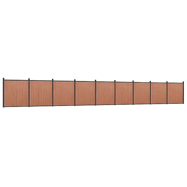 vidaXL Zaunelement Braun 1564x186 cm WPC 3282806 günstig online kaufen