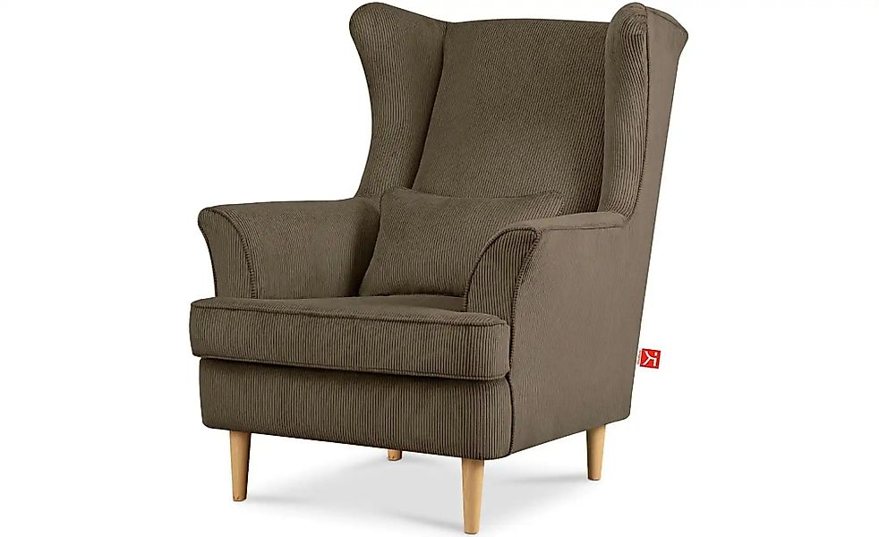 KONSIMO Ohrensessel  Stralis ¦ braun ¦ Maße (cm): B: 82 H: 108 Polstermöbel günstig online kaufen