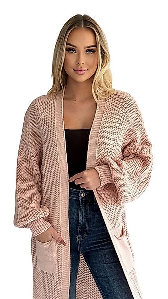 Mississhop Longstrickjacke Cardigan Longstrickjacke extra lange Strickjacke günstig online kaufen