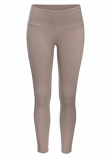LASCANA Leggings mit goldenem Piping günstig online kaufen