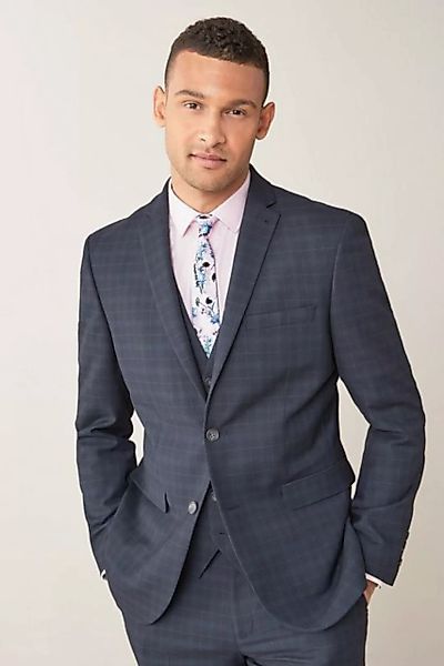 Next Sakko Anzug mit Karomuster: Tailored Fit Jacke (1-tlg) günstig online kaufen