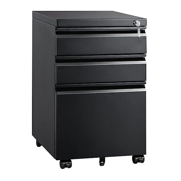 bizoemade Aktenschrank Abschließbar Rollcontainer Rollschrank mit 3 Schubla günstig online kaufen