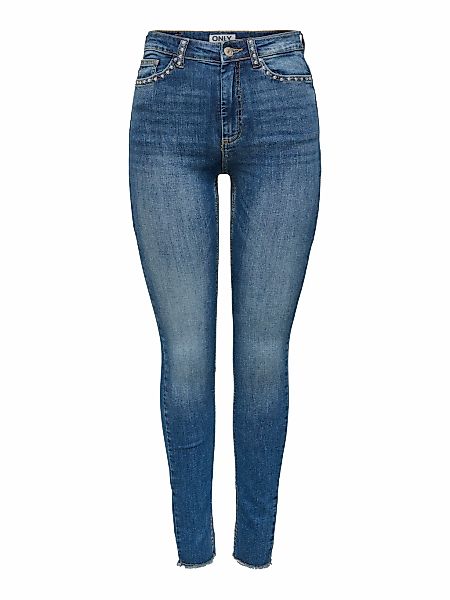 ONLY Skinny-fit-Jeans "ONLWAUW HW SPARKLE SKINNY DNM" mit Glitzersteinchen günstig online kaufen