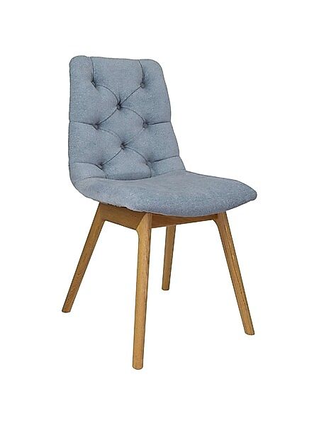 andas 4-Fußstuhl »Ramon«, (Set), 2 St., Chenille, mit Massivholzbeinen, ver günstig online kaufen