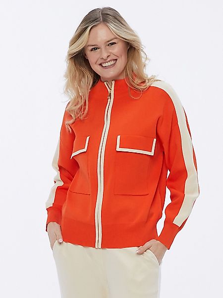 MONACO blue WEEKEND Strickjacke Strickblouson figurumspielend günstig online kaufen