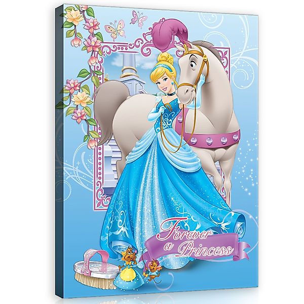 Wallarena Leinwandbild Kinderzimmer Mädchen Prinzessin Kinder günstig online kaufen