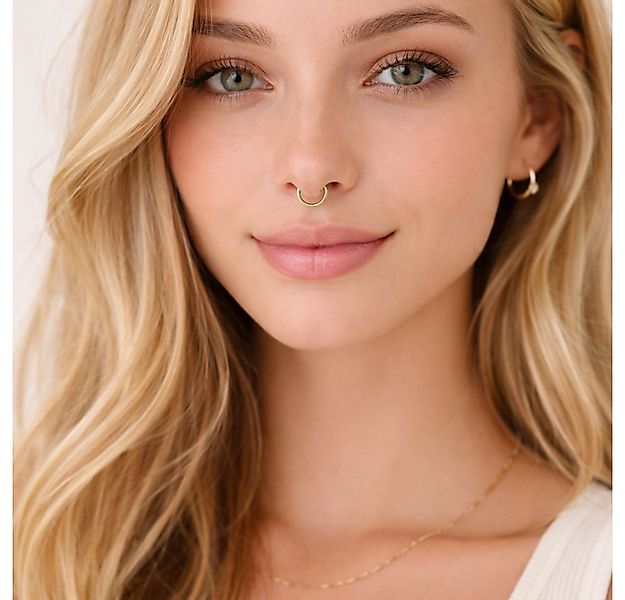 XCOAST Nasenpiercing-Set XCOAST Nasenring ohne Piercing – Goldfarbener Nase günstig online kaufen