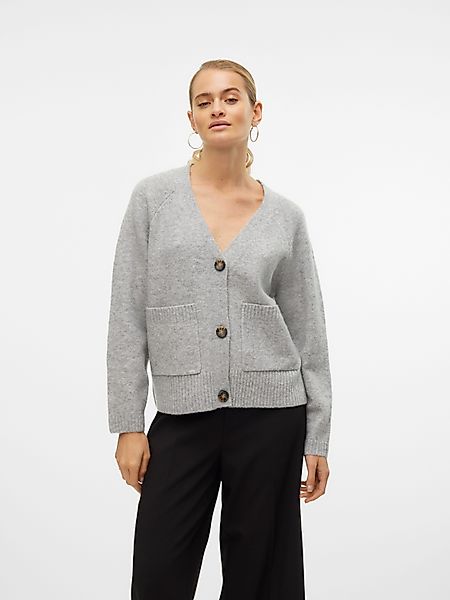 Vero Moda Strickjacke VMBOOM LS V-NECK günstig online kaufen
