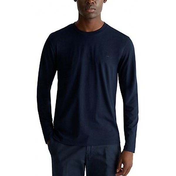 Liu Jo  T-Shirts & Poloshirts Dunkelblaues Basic-Langarm-T-Shirt günstig online kaufen