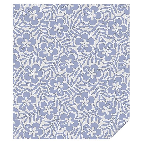 Tulup Fensterfolie Hibiskusblüten Milchglasfolie 100x116 cm Blau Milchglasf günstig online kaufen