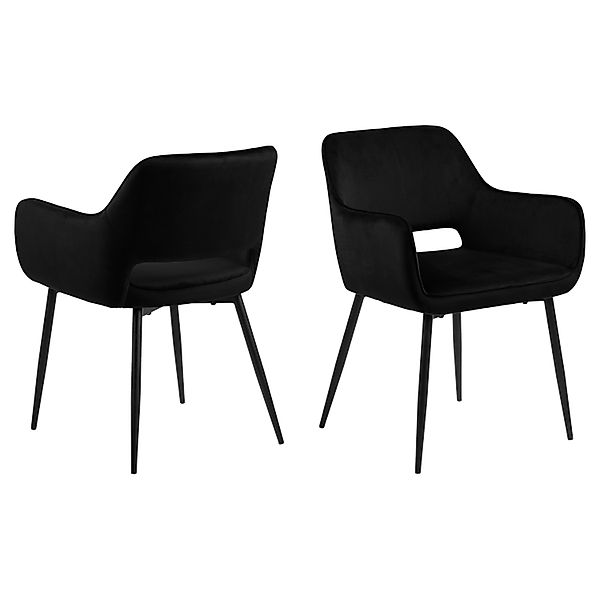ACTONA GROUP Esszimmerstuhl "Ranja Polsterstuhl" () 2er Set, Metallbeine un günstig online kaufen