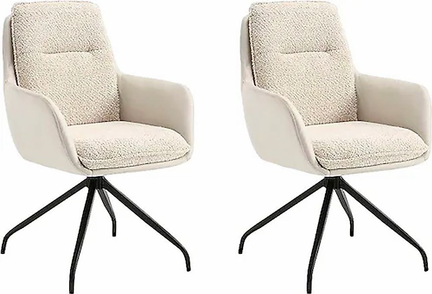 Home affaire Esszimmerstuhl »Barcelona« (Set) 2 Stk. Boucle verschiedene Ge günstig online kaufen