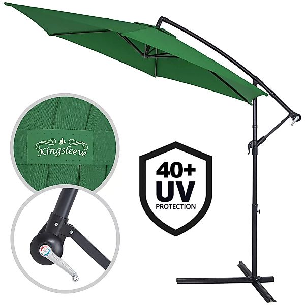 Ampelschirm Grün Alu Ø330cm UV-Schutz 50+ günstig online kaufen