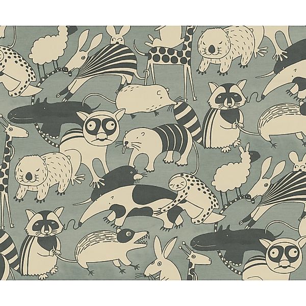 Komar Vliestapete Wobble Zoo 300 cm x 250 cm günstig online kaufen