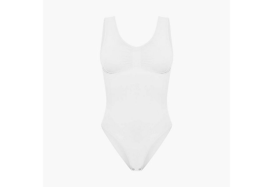 Creamy Fabrics Miederbody Tank Bodysuit Sculpting Shapewear mit Slip-Weiß-3 günstig online kaufen