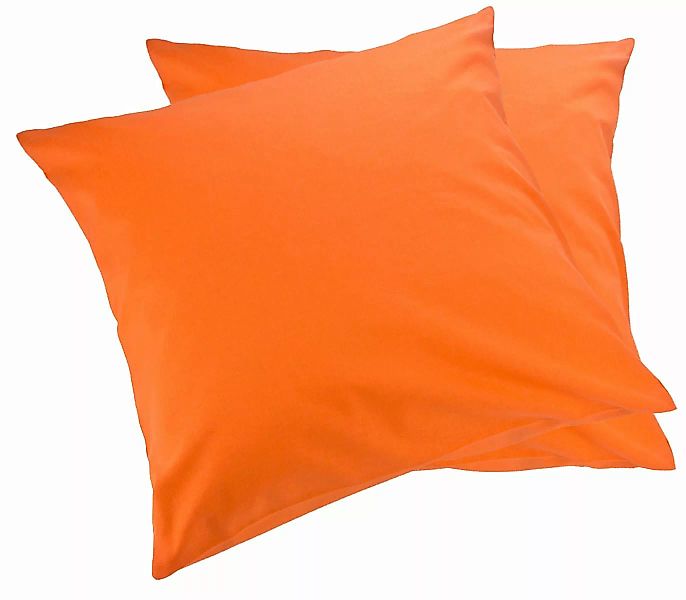 2er Pack MOON-Luxury Linon Kissenbezug 100% Baumwolle-orange-30x50 günstig online kaufen