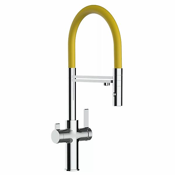 VIZIO 4 Wege Wasserhahn Küchenarmatur FC mit 360° Schwenkbarem Auslauf Abne günstig online kaufen