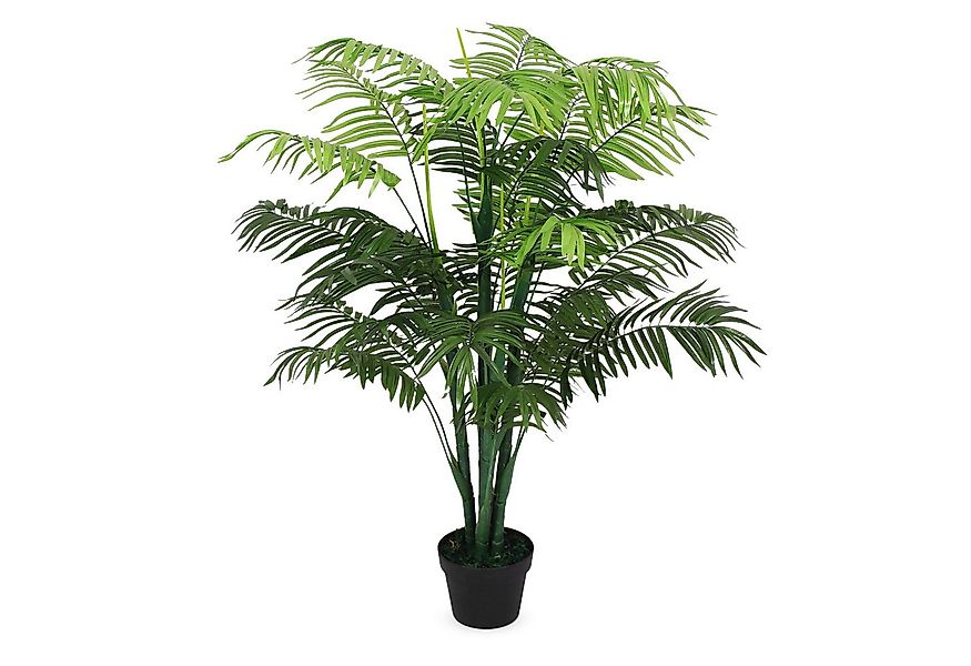 Künstliche Zimmerpflanze Kunstpflanze im Blumentopf 125 cm - Palme breit Zi günstig online kaufen