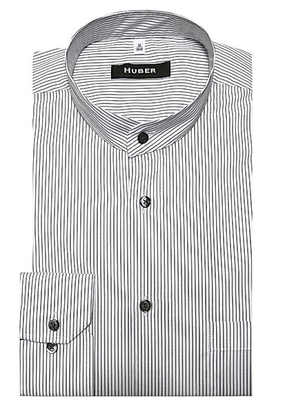 Huber Hemden Langarmhemd HU-0028 Stehkragen, Streifendesign, günstig online kaufen