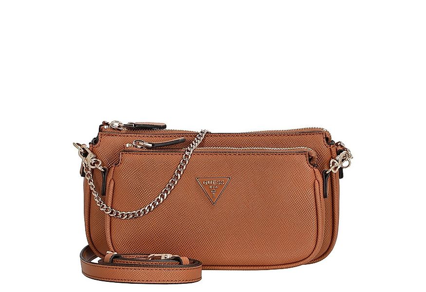 Guess Umhängetasche Noelle II DBL Pouch - Umhängetasche 24 cm (light cognac günstig online kaufen