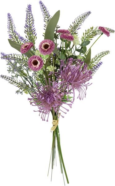 I.GE.A. Kunstblume "Kunstblumen-Strauß Protea Zinnien Lavendel" Bouquet Blu günstig online kaufen
