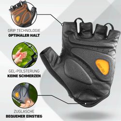 Valkental Fahrradhandschuhe Fingerlose Radhandschuhe für Herren günstig online kaufen