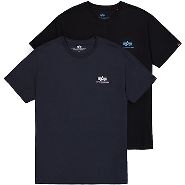 Alpha  T-Shirts & Poloshirts Basic T Small Logo 2 Pack - rep. blue / black/ günstig online kaufen