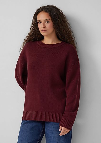QS Longpullover Strickpullover Strickpullover aus weicher günstig online kaufen
