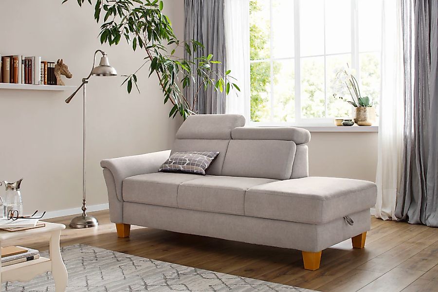 Home affaire Recamiere "Conville" incl. Kopfteilverstellung, Federkern, wah günstig online kaufen