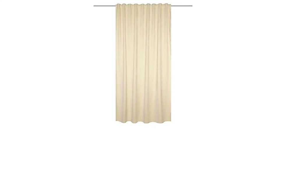 HOMEbasics Fertigschal   ¦ creme ¦ Synthetik ¦ Maße (cm): B: 135 H: 160 Gar günstig online kaufen