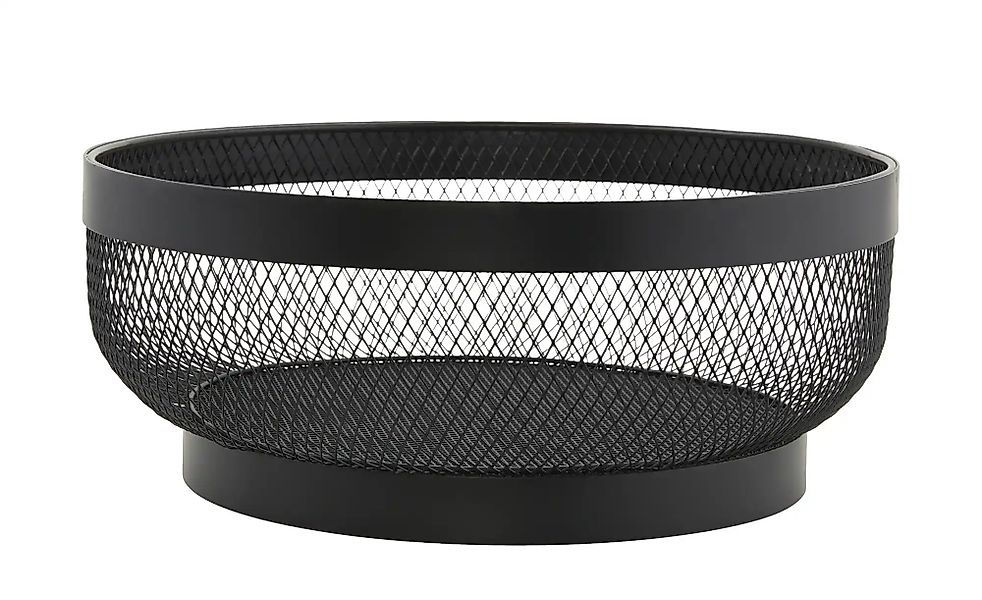 Justinus Obstkorb  LifeStyle ¦ schwarz ¦ Metall ¦ Maße (cm): H: 12  Ø: 30 K günstig online kaufen