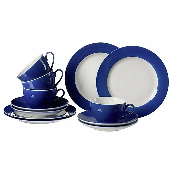 Ritzenhoff & Breker Doppio Kaffeeservice 12-teilig Indigo Blau günstig online kaufen