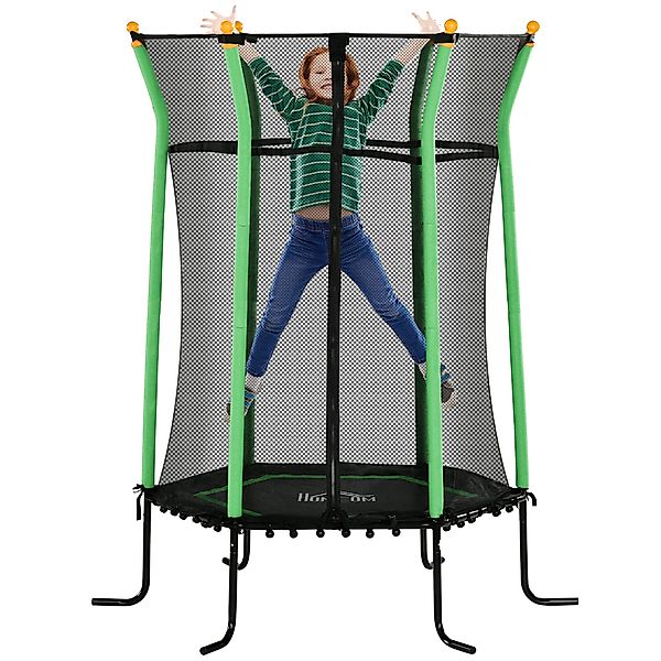 HOMCOM Kindertrampolin, Ø 163.5 cm, (Indoor günstig online kaufen