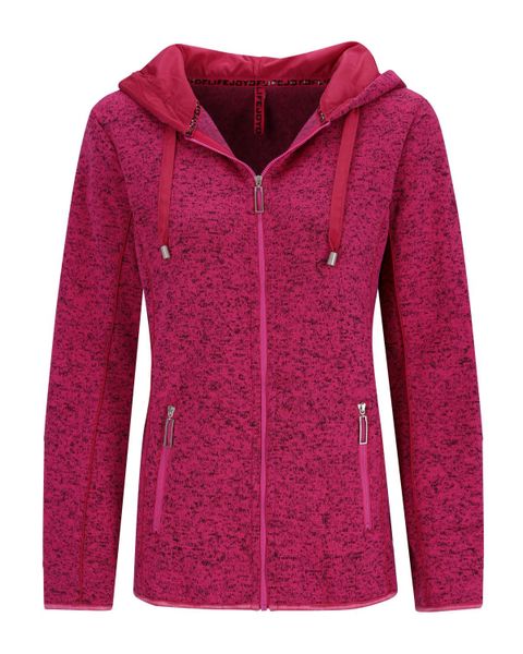 Hajo Strickfleecejacke Strickfleece Jacke mit Kapuze günstig online kaufen