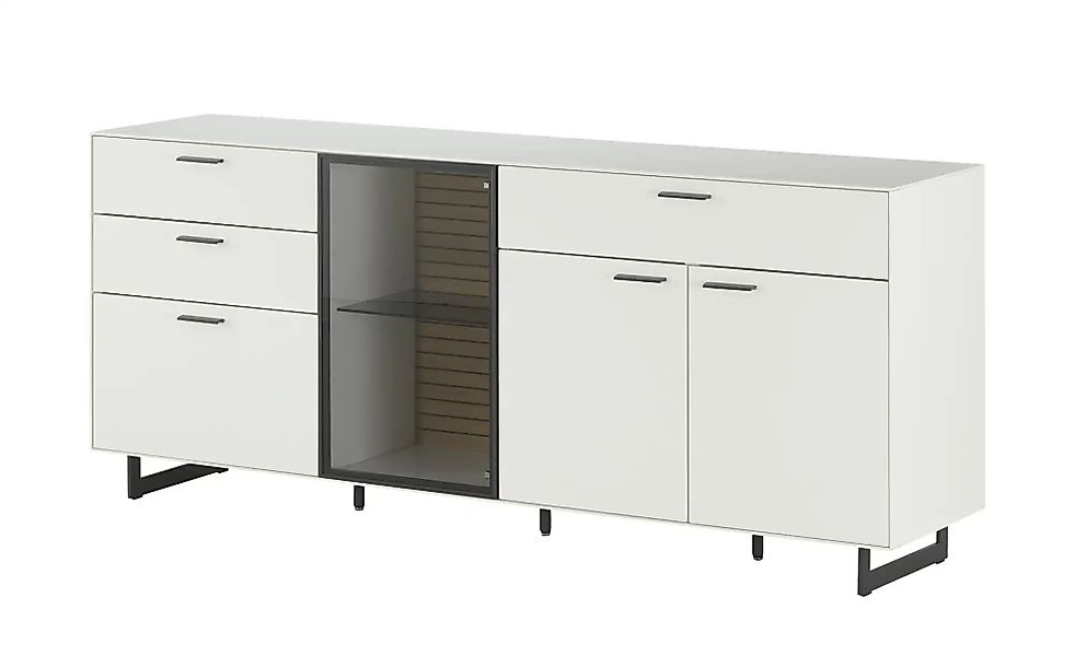 Wohnwert Sideboard  Spektrum ¦ weiß ¦ Maße (cm): B: 197 H: 83 T: 46.0 Kommo günstig online kaufen