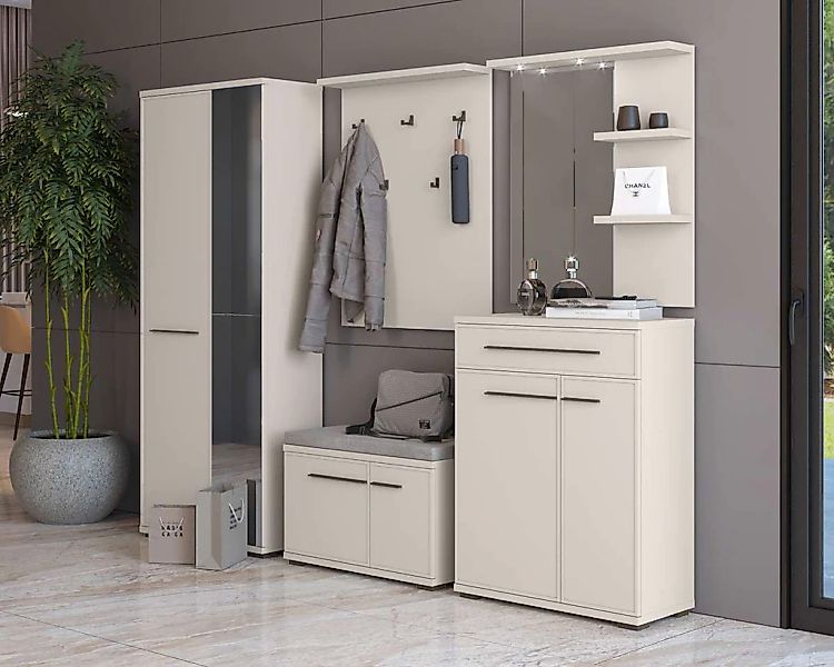 OTTO home Garderoben-Set "Opera Flurmöbel, Dielenmöbel, Diele, Garderobe, G günstig online kaufen