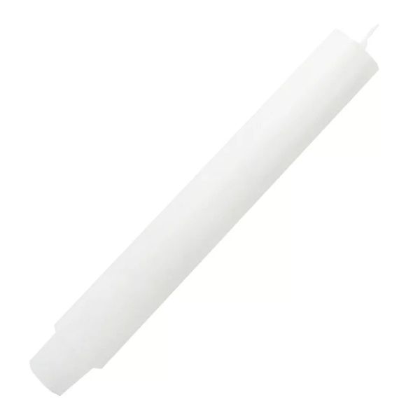 Dicke Stabkerze Durchgefärbt Weiß 20cm x 2,5cm Tropffrei Premium günstig online kaufen