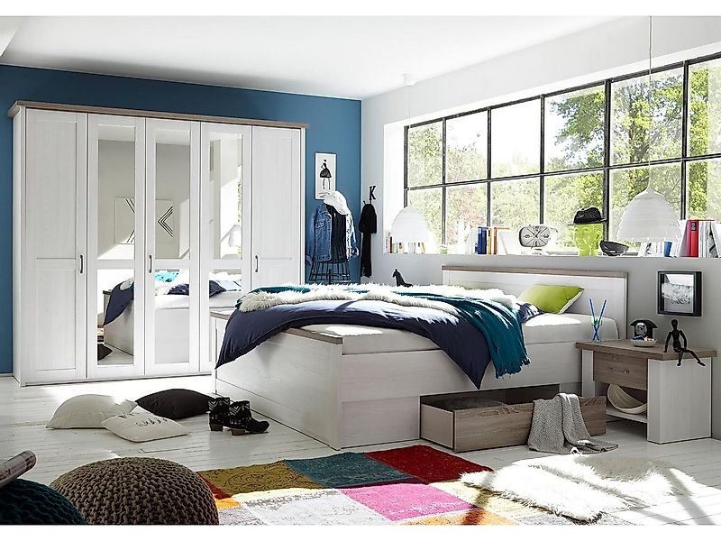 Pol-Power Schlafzimmer-Set 241 x 49 x 42 cm (B/H/T), (4-tlg) günstig online kaufen