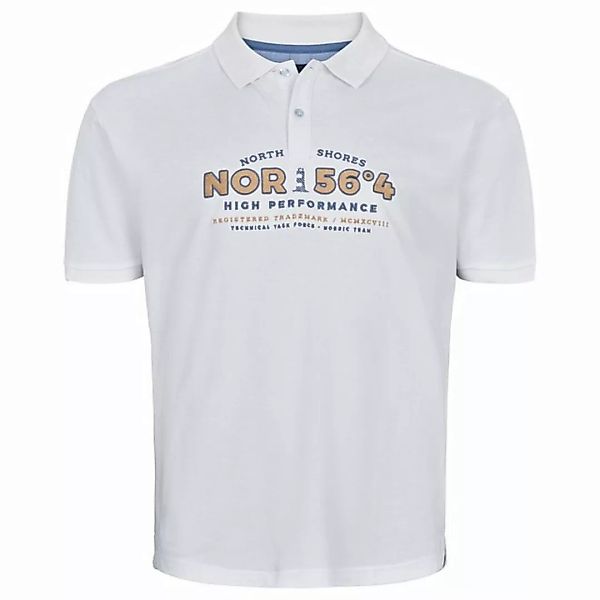 north 56 4 Poloshirt Polo von North 56°4 bestickt in großen Größen,weiß günstig online kaufen