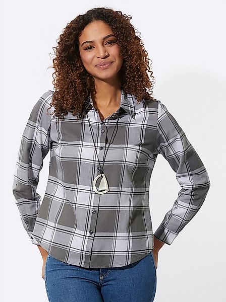Witt Klassische Bluse Flanell-Bluse Langarm günstig online kaufen