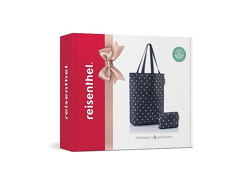 REISENTHEL® Einkaufsshopper cityshopper 2 metallic dots blue Set2 günstig online kaufen