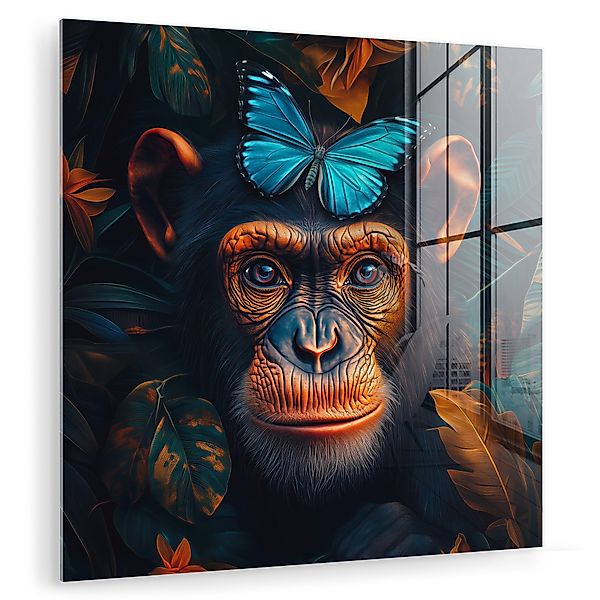 MuchoWow Acrylglasbild Schimpanse - Affe - günstig online kaufen